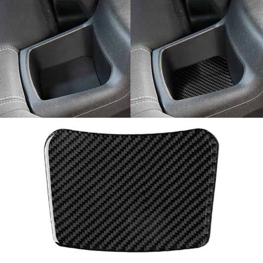 Car Carbon Fiber Rear Seat Storage Box Decorative Sticker for Chevrolet Camaro 2016 by buy2fix