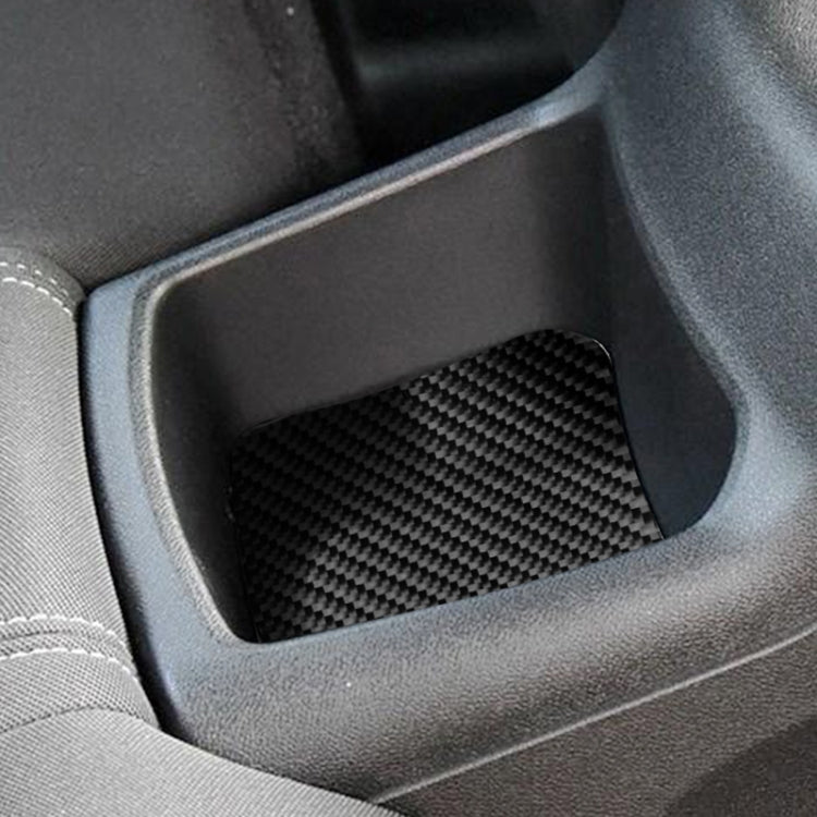 Car Carbon Fiber Rear Seat Storage Box Decorative Sticker for Chevrolet Camaro 2016 by buy2fix