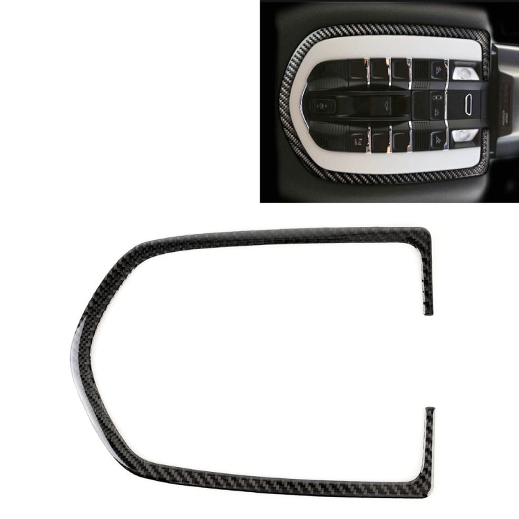 Carbon Fiber Car Dome Light Panel Decorative Sticker for Porsche Macan by buy2fix