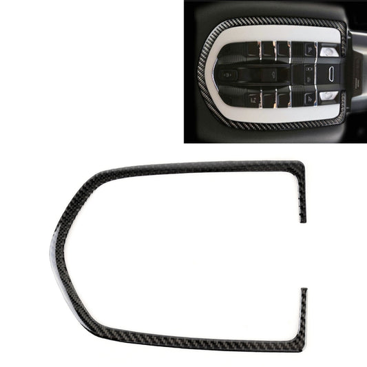 Carbon Fiber Car Dome Light Panel Decorative Sticker for Porsche Macan by buy2fix