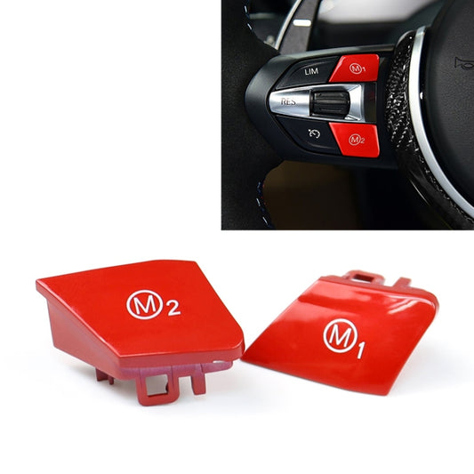 Sports Steering Wheel M1+M2 Fashion Button Switch Trim Cover for BMW F30 F34 F15 F16 2014-2018(Red) -  by buy2fix | Online Shopping UK | buy2fix