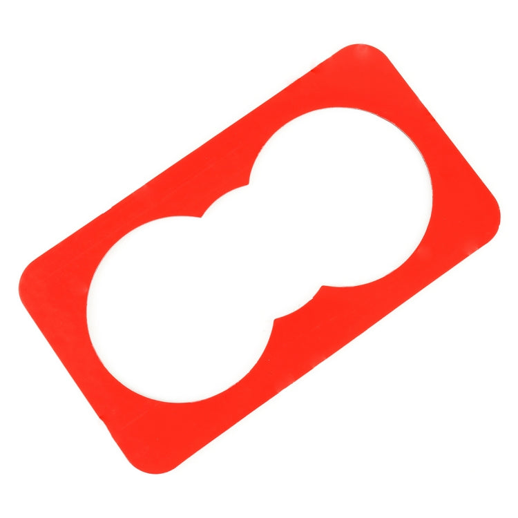 Carbon Fiber Car Rear Water Cup Frame Decorative Sticker for Jaguar F-PACE 2016-2020 by buy2fix