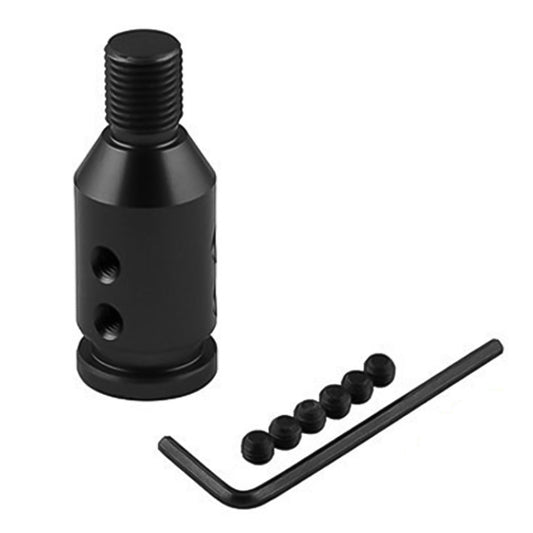 Car Threaded Shifter Gear Shift Knob Adapter 12 x 1.25 (Black) by buy2fix