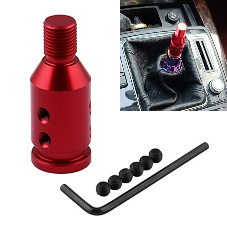 Car Threaded Shifter Gear Shift Knob Adapter 12 x 1.25 (Red) by buy2fix