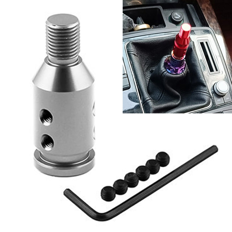 Car Threaded Shifter Gear Shift Knob Adapter 12 x 1.25 (Silver) by buy2fix