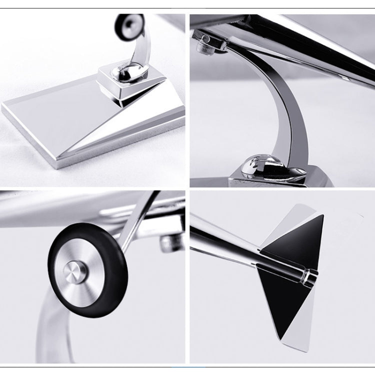 Car Interior Decoration Accessories Aircraft Model Ornaments Propeller Rotating Solar Energy Ornament (Silver) by buy2fix