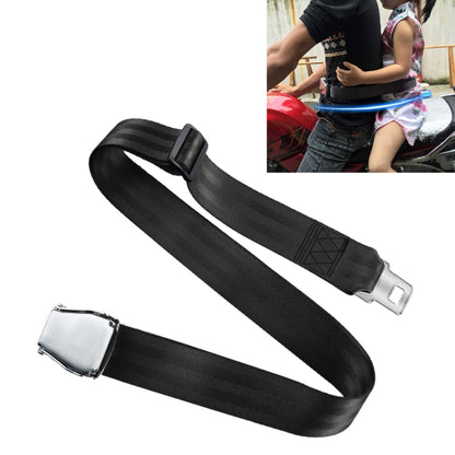 Child Safety Bundle Protection Belt for Electric Motorcycle / Bicycle (Black) by buy2fix