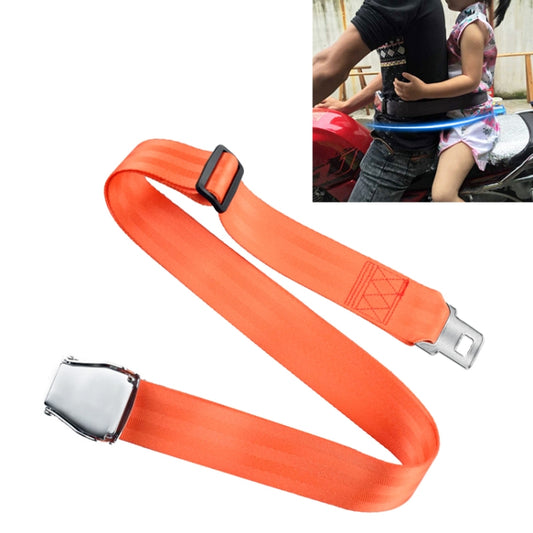 Child Safety Bundle Protection Belt for Electric Motorcycle / Bicycle (Orange) by buy2fix
