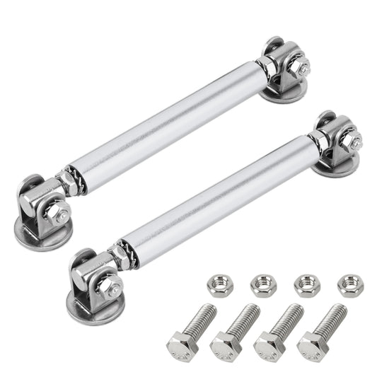 2 PCS Car Modification Adhesive Surrounded Rod Lever Front and Rear Bars Fixed Front Lip Back Shovel, Length: 10cm(Silver) by buy2fix