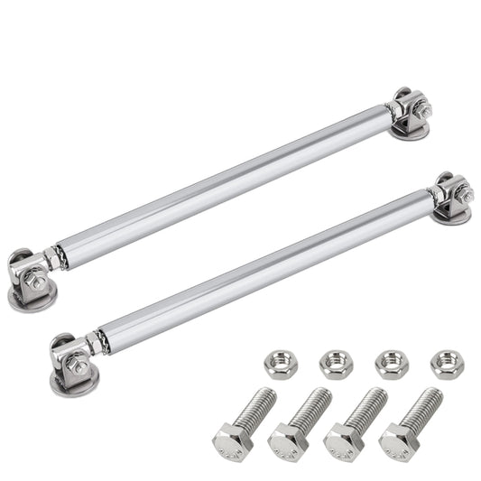 2 PCS Car Modification Adhesive Surrounded Rod Lever Front and Rear Bars Fixed Front Lip Back Shovel, Length: 15cm(Silver) by buy2fix