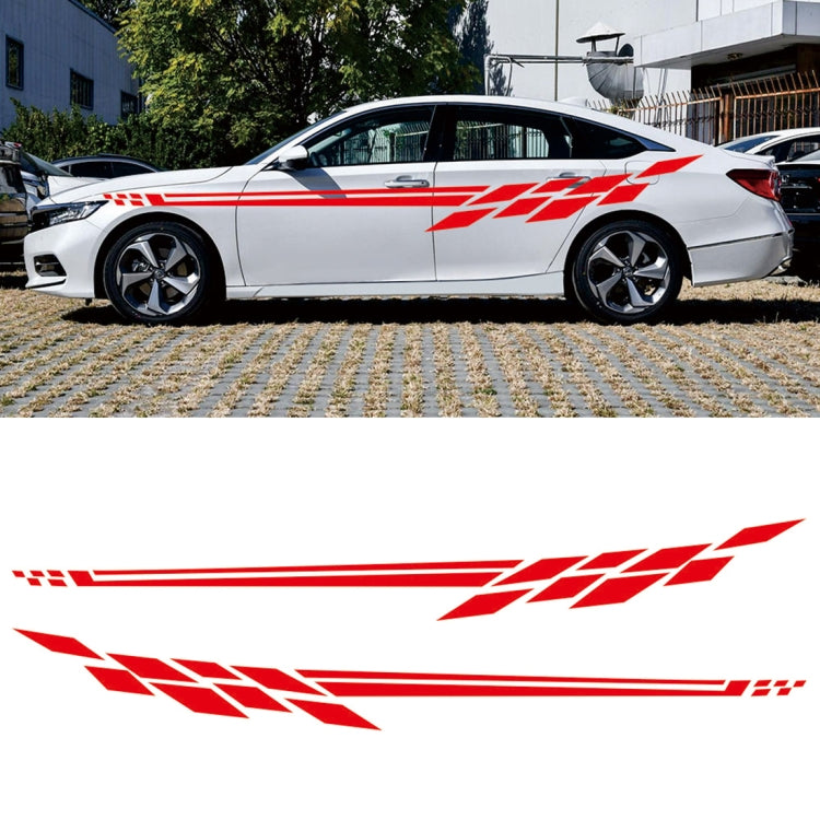 Car Styling Plaid Series PVC Sticker Auto Decorative Sticker (Red) by buy2fix