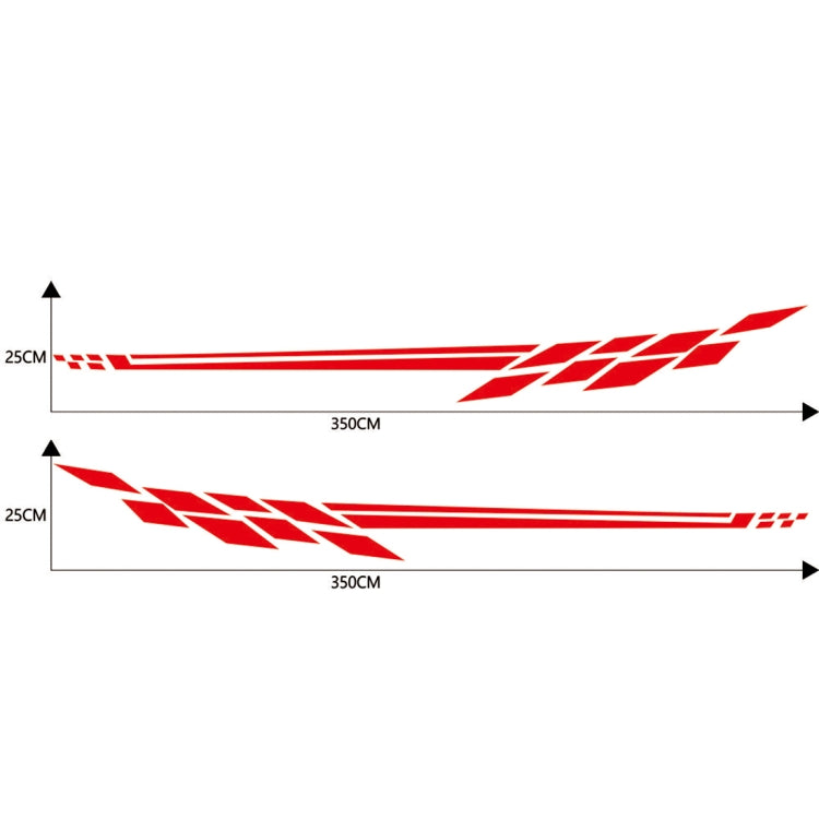 Car Styling Plaid Series PVC Sticker Auto Decorative Sticker (Red) by buy2fix