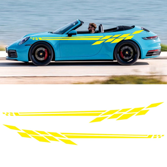 Car Styling Plaid Series PVC Sticker Auto Decorative Sticker (Yellow) by buy2fix