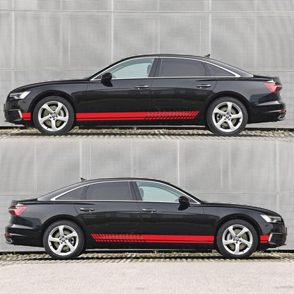 Car Styling Stripe PVC Sticker Auto Decorative Sticker (Red) by buy2fix