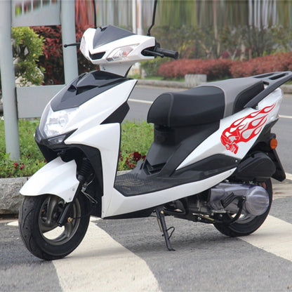 Motorcycle Styling Skull Head PVC Sticker Auto Decorative Sticker (Red) by buy2fix