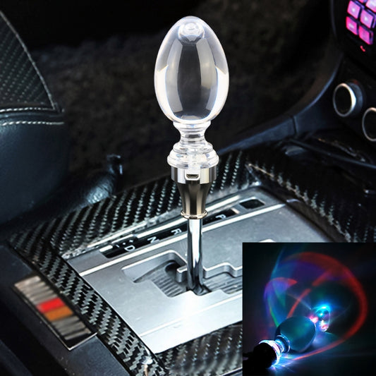 Universal Car Egg Shaped Crystal Gear Head Gear Shift Knob with Light by buy2fix
