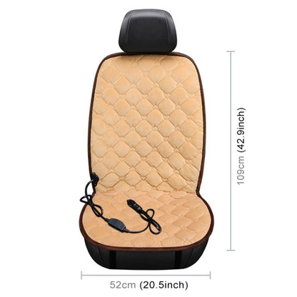Car 24V Front Seat Heater Cushion Warmer Cover Winter Heated Warm, Single Seat (Beige) by buy2fix