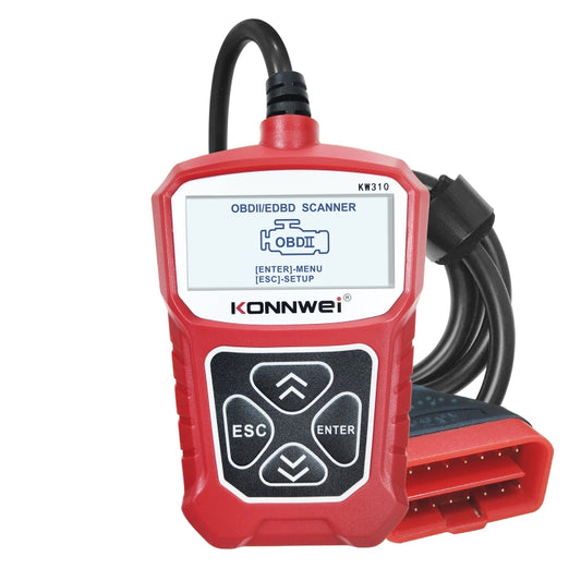 KONNWEI KW310 OBD Car Fault Detector Code Reader ELM327 OBD2 Scanner Diagnostic Tool(Red) by KONNWEI