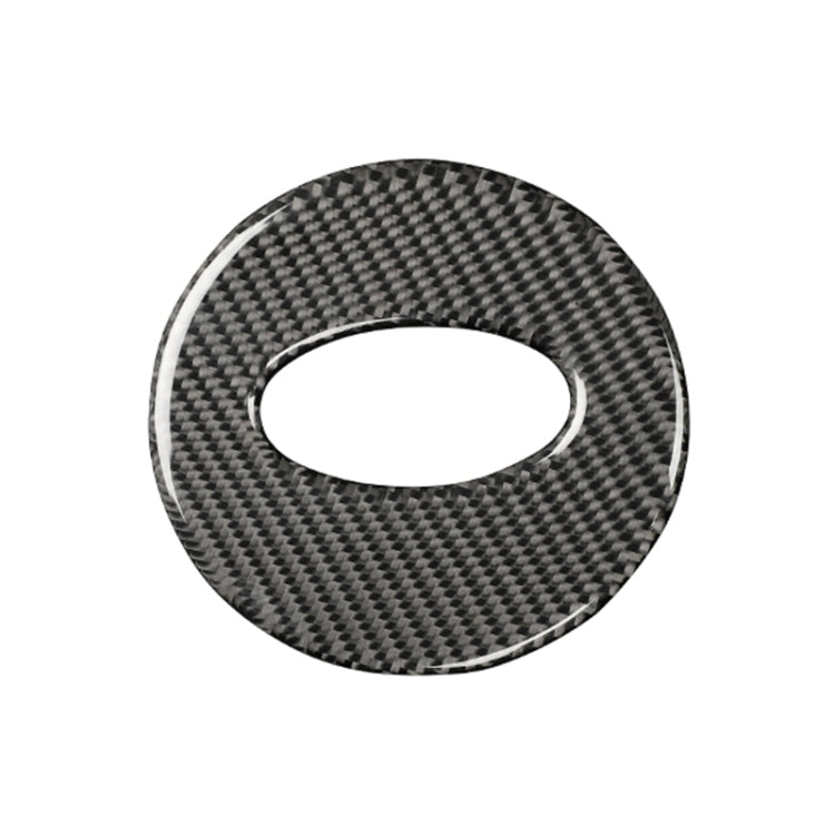 Car Carbon Fiber Steering Wheel Decorative Sticker for Subaru Forester 2016-2018, Left and Right Drive Universal (Black) by buy2fix