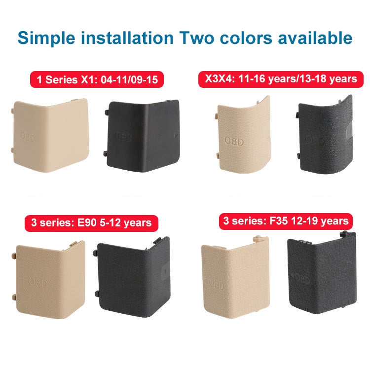 Car Diagnostic Plug Cover OBD Panel Decorative Cover 51437147538 for BMW E84 2009-2015(Beige) by buy2fix