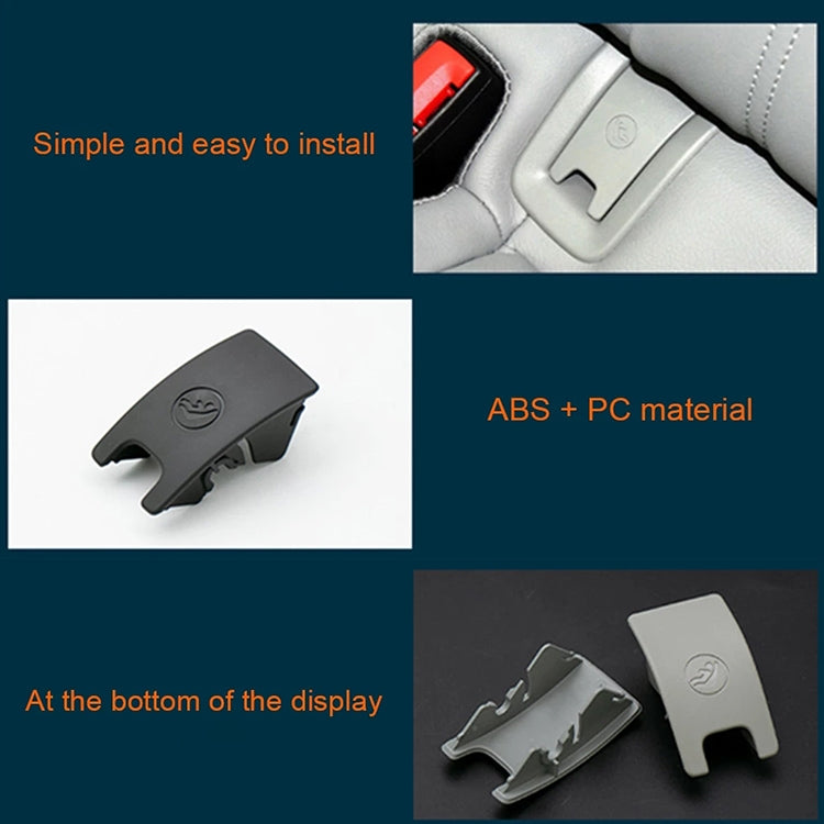 Car Rear Children Seat Isofix Cover for Audi A4 2009-2016 (Black) by buy2fix