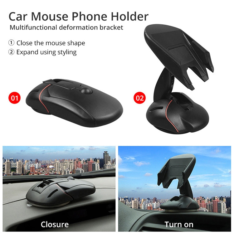 Suction Cup Rotatable Creative Mouse Shaped Car Holder - In Car by buy2fix | Online Shopping UK | buy2fix