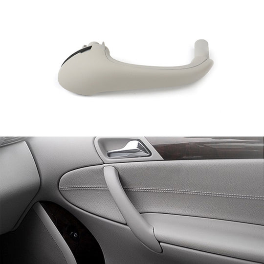Poignée de porte intérieure arrière droite de voiture, revêtement d'habillage pour Mercedes-Benz classe C W203 -2007, conduite à gauche (gris)