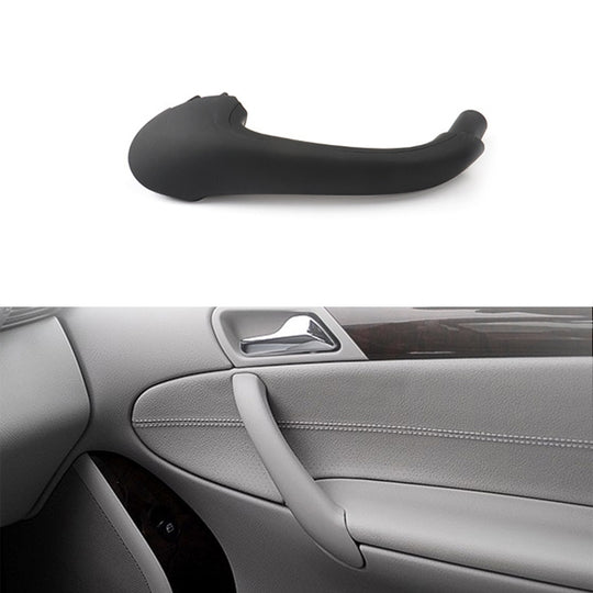 Poignée de porte intérieure avant droite de voiture, revêtement d'habillage pour Mercedes-Benz classe C W203 -2007, conduite à gauche (noir)