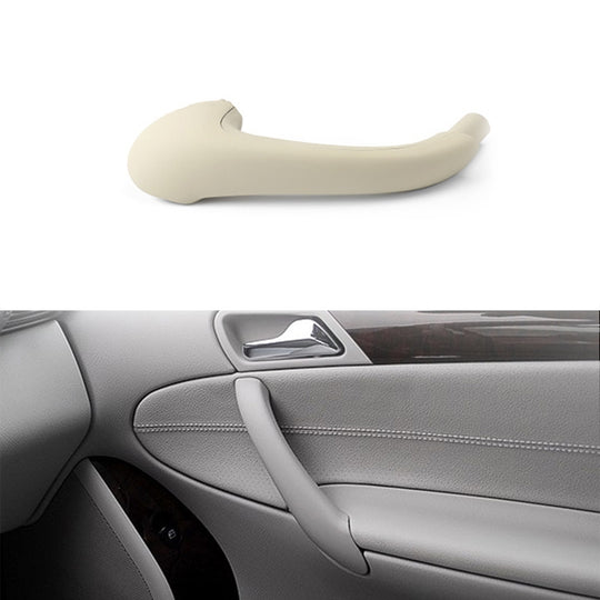 Poignée de porte intérieure avant droite de voiture, revêtement d'habillage pour Mercedes-Benz classe C W203 -2007, conduite à gauche (Beige)