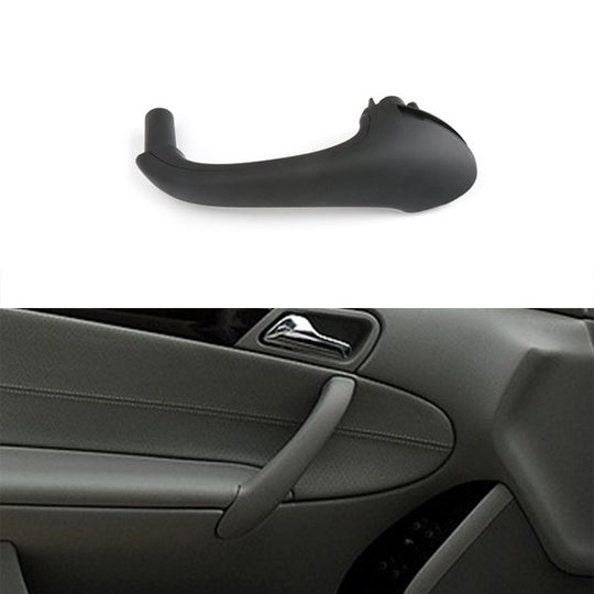 Poignée de porte intérieure arrière gauche de voiture, revêtement d'habillage pour Mercedes-Benz classe C W203 -2007, conduite à gauche (noir)