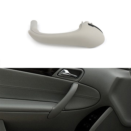 Poignée de porte intérieure arrière gauche de voiture, revêtement d'habillage pour Mercedes-Benz classe C W203 -2007, conduite à gauche (gris)