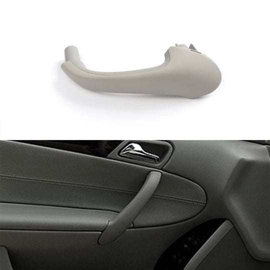 Poignée de porte intérieure avant gauche de voiture, revêtement d'habillage pour Mercedes-Benz classe C W203 -2007, conduite à gauche (gris)