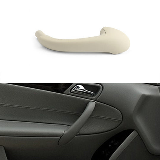 Poignée de porte intérieure avant gauche de voiture, revêtement d'habillage pour Mercedes-Benz classe C W203 -2007, conduite à gauche (Beige)