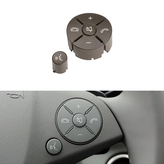 Car Right Side Steering Wheel Switch Buttons Panel for Mercedes-Benz W204 2007-2014, Left Driving(Brown) - In Car by buy2fix | Online Shopping UK | buy2fix