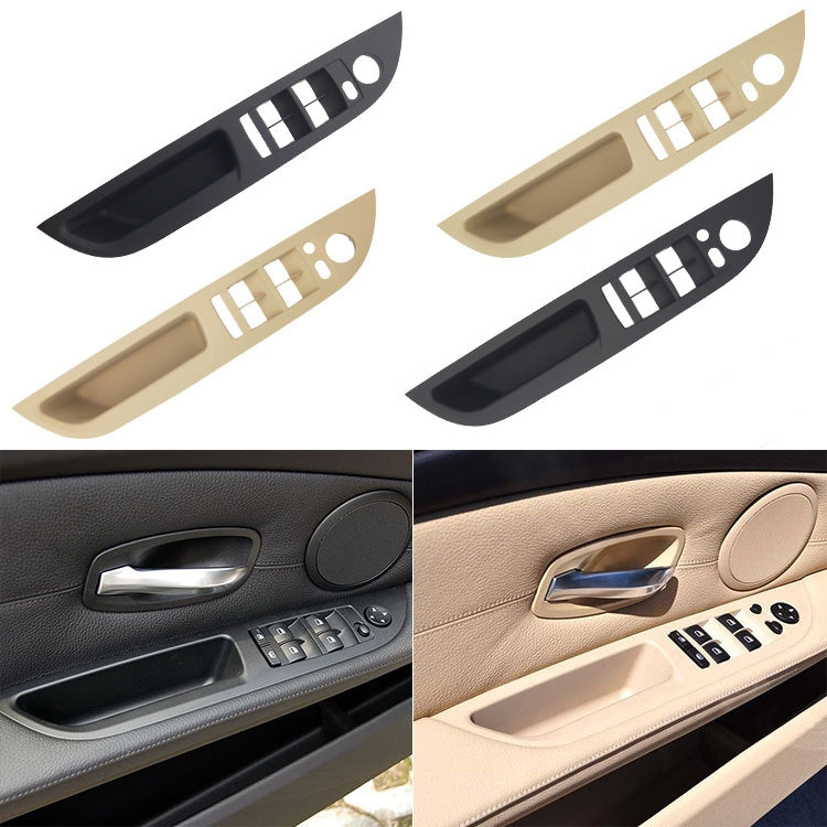 Car Left Front Door Window Lift Switch Trim Panel 51416983705 for BMW E60 2008-2010, Left Driving Standard Version (Black) - In Car by buy2fix | Online Shopping UK | buy2fix