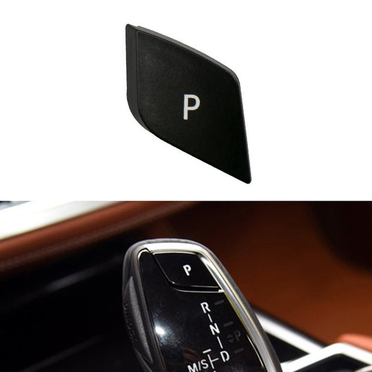 Auto-Schalthebel, Auto-Parkknopf, Buchstabe P, Kappe für BMW G-Chassis-Serie, Linksverkehr (schwarz)