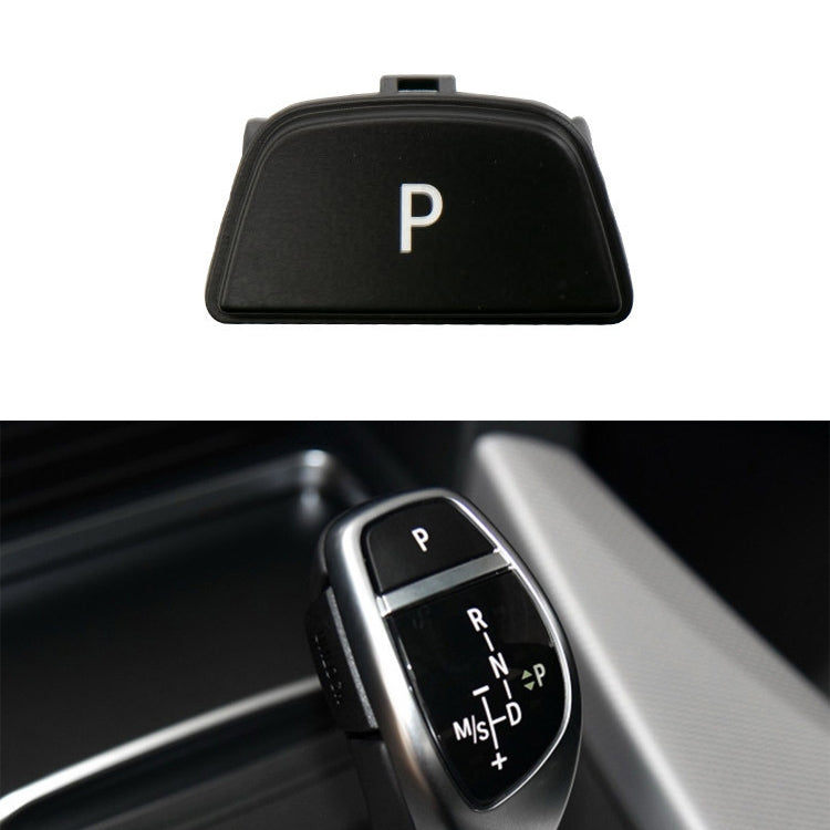 Car Gear Lever Auto Parking Button Letter P Cap for BMW X5 X6 2013-, Left Driving (Black) by buy2fix