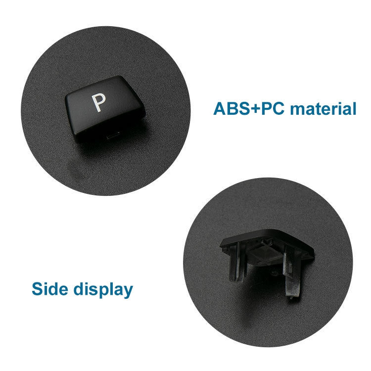 Car Gear Lever Auto Parking Button Letter P Cap for BMW X5 X6 2013-, Left Driving (Black) by buy2fix
