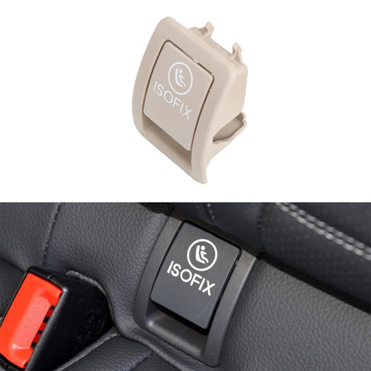 Housse de sécurité pour siège arrière de voiture avec interrupteur ISOFIX pour enfant, 2059200513, pour Mercedes-Benz W205 2015 – 2021, conduite à gauche (Beige)