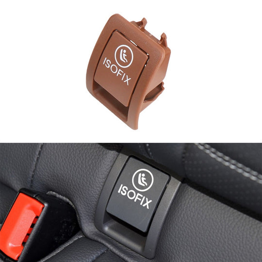 Housse de sécurité pour siège arrière de voiture avec interrupteur ISOFIX pour enfant, 2059200513, pour Mercedes-Benz W205 2015 – 2021, conduite à gauche (marron)
