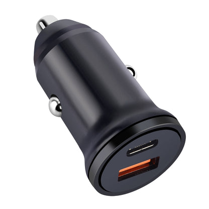 PD 20W USB-C / Type-C + QC 3.0 USB Interface Fast Charging Car Charger (Black) - Car Charger by buy2fix | Online Shopping UK | buy2fix