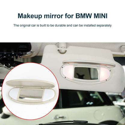 Car Sunshade Makeup Mirror Sun Visor for BMW mini R50R56, Left Driving (Grey) - In Car by buy2fix | Online Shopping UK | buy2fix