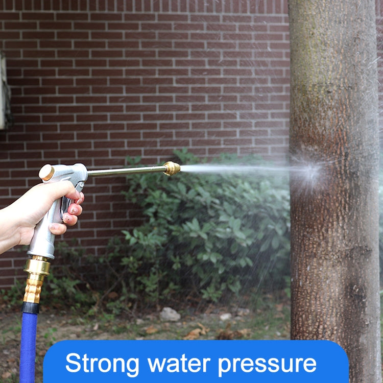 50ft 5m Telescopic Soft Tube Household Car High PressureWash Water Gun Spayer Nozzle Garden Irrigation Set (Red) by buy2fix