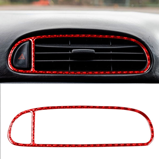 Carbon Fiber Car Air Outlet Sticker for Chevrolet Corvette C5 1998-2004, Left Drive(Red) - In Car by buy2fix | Online Shopping UK | buy2fix