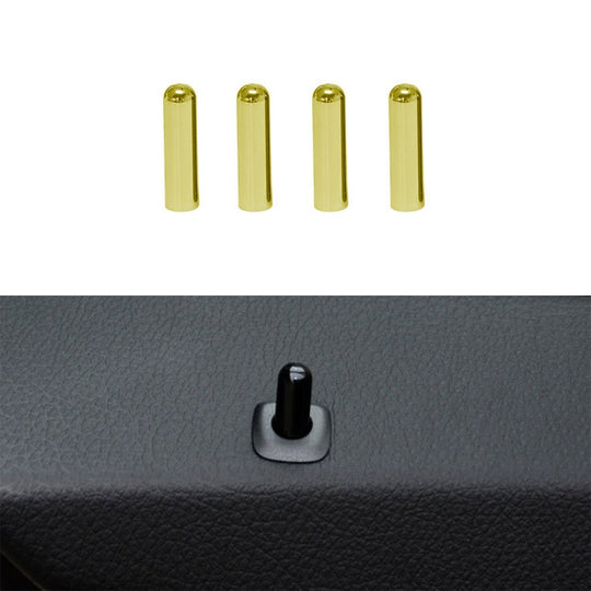 Goupille de verrouillage de porte de voiture 4 en 1, bouton de vis de porte, garniture de couvercle pour BMW F10, conduite à gauche (or)