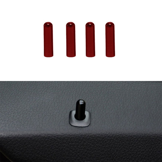 Goupille de verrouillage de porte de voiture 4 en 1, bouton de vis de porte, garniture de couvercle pour BMW F10, conduite à gauche (rouge)