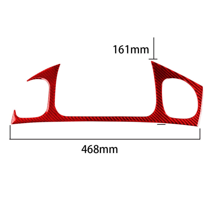 Carbon Fiber Car Front Passenger Seat Air Outlet Sticker for Chevrolet Corvette C5 1998-2004, Left Drive(Red) - In Car by buy2fix | Online Shopping UK | buy2fix