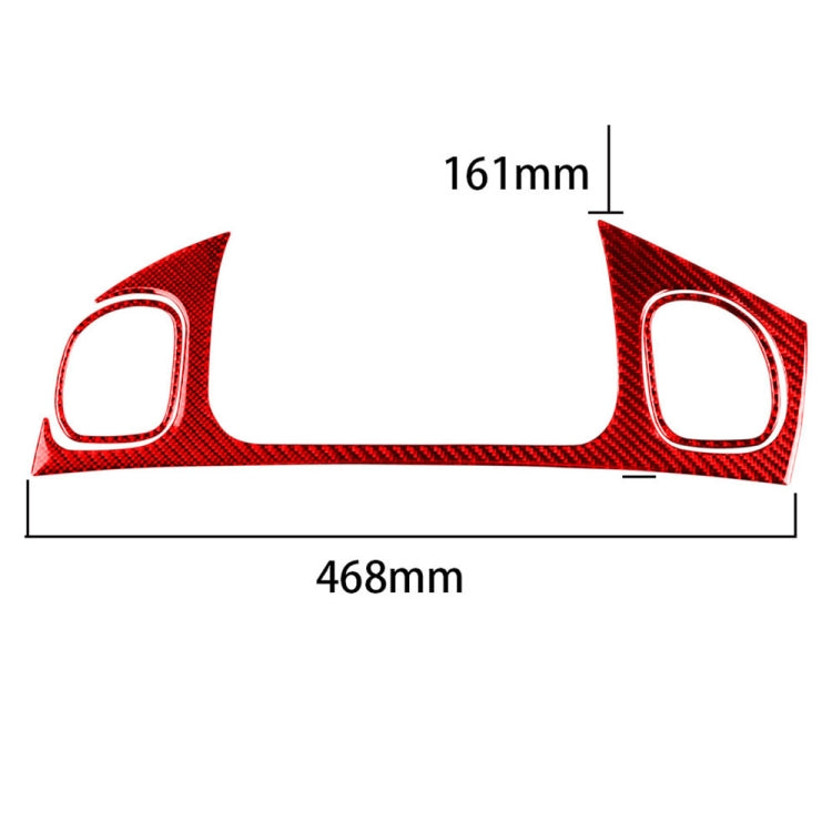 3 in 1 Carbon Fiber Car Front Passenger Seat Air Outlet Sticker Kits for Chevrolet Corvette C5 1998-2004, Left Drive(Red) - In Car by buy2fix | Online Shopping UK | buy2fix