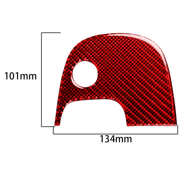 Carbon Fiber Car Lower Console Sticker for Chevrolet Corvette C5 1998-1999, Left Drive(Red) - In Car by buy2fix | Online Shopping UK | buy2fix