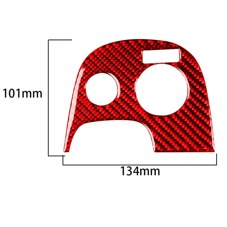 Carbon Fiber Car Traction Control Sticker for Chevrolet Corvette C5 1998-1999, Left Drive (Red) - In Car by buy2fix | Online Shopping UK | buy2fix